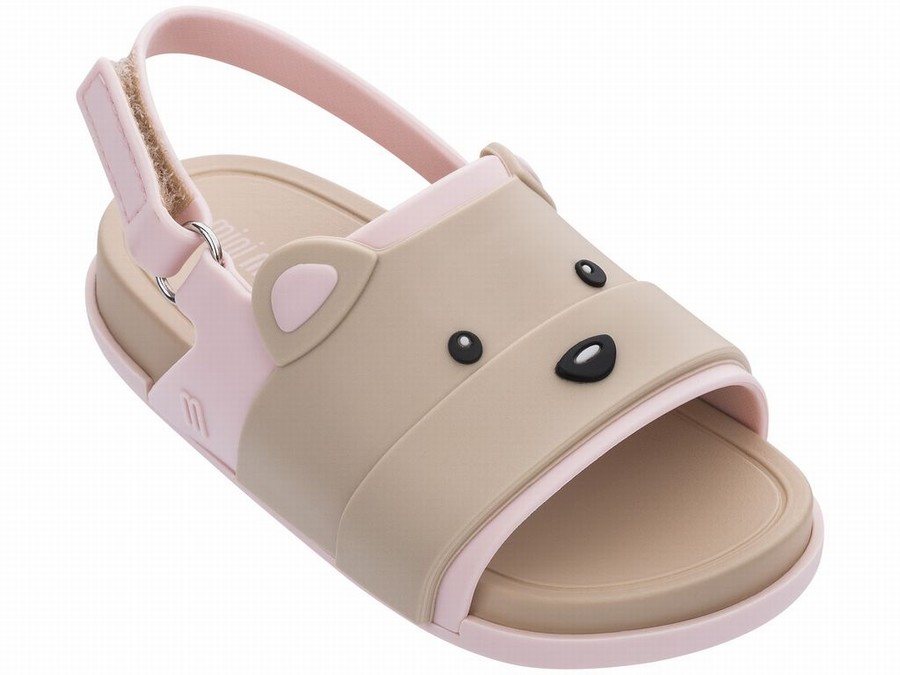 Chanclas De Baño Mini Melissa Beach Bear Contrast Bebe - Rosas - Argentina ZHL-862910